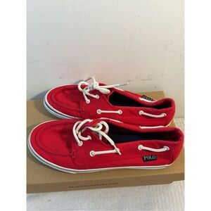 Polo boat loafers women’s size 6.5 red shoes Eur 39.5